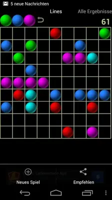 Lines game android App screenshot 0